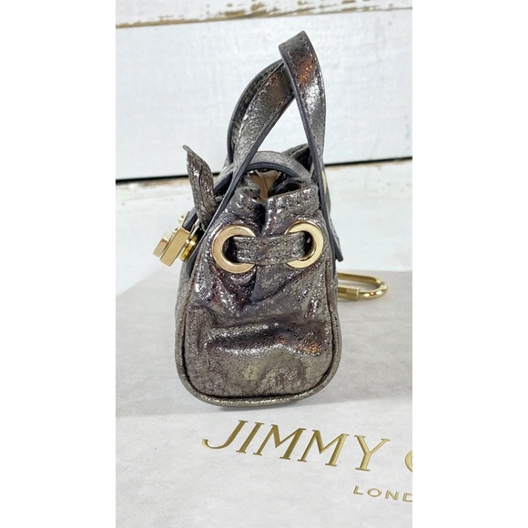Jimmy Choo Cracked Leather Ultra Mini Bag - Picture 3 of 8
